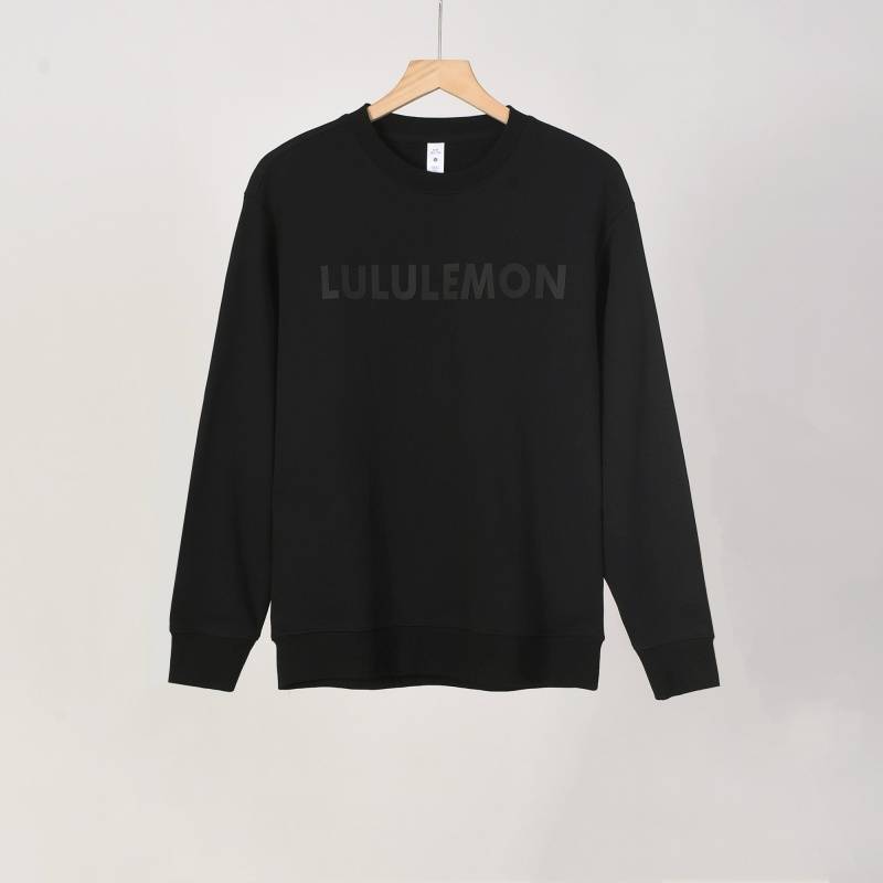 LULULEMON メンズ スウェット トレーナー クルーネックスウェット ロゴプリント フロントロゴ ヘビーウェイト ブラック - 画像 11