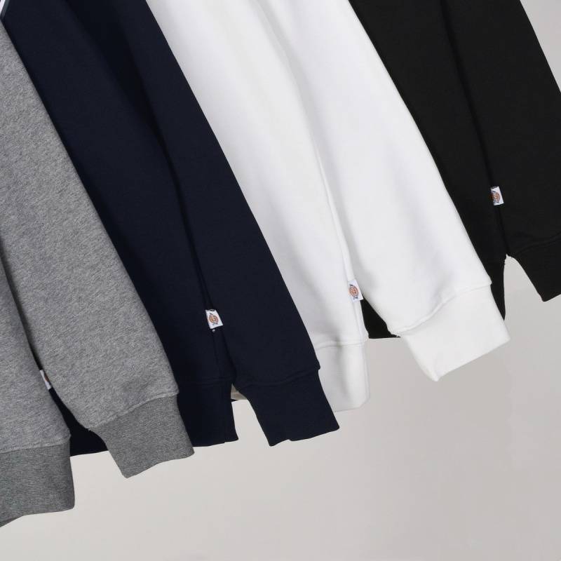 DICKIES メンズ スウェット トレーナー ロゴプリント クルーネックスウェット ヘビーウェイト ブラック グレー - 画像 8