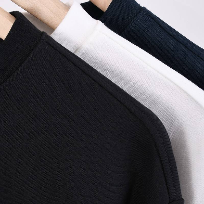 Calvin Klein メンズ クルーネックスウェット ロゴプリント フレックスフィット ホワイト - 画像 7