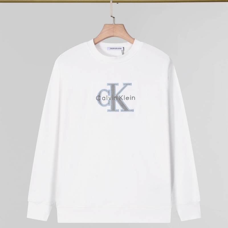 CK カルバンクライン メンズ スウェット トレーナー クルーネックスウェット ロゴプリント フロントロゴ リブ仕様 ブラック グレー ホワイト