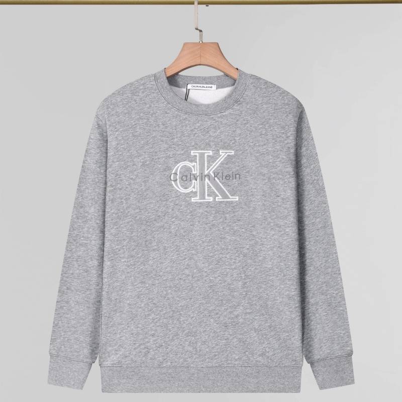 CK カルバンクライン メンズ スウェット トレーナー クルーネックスウェット ロゴプリント フロントロゴ リブ仕様 ブラック グレー ホワイト - 画像 9