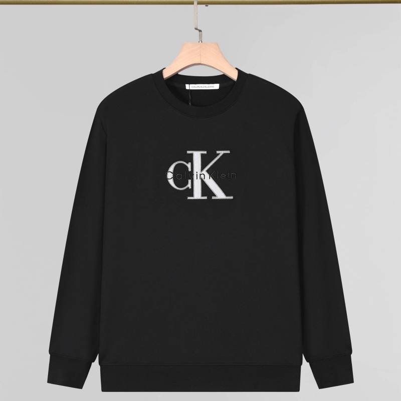 CK カルバンクライン メンズ スウェット トレーナー クルーネックスウェット ロゴプリント フロントロゴ リブ仕様 ブラック グレー ホワイト - 画像 10