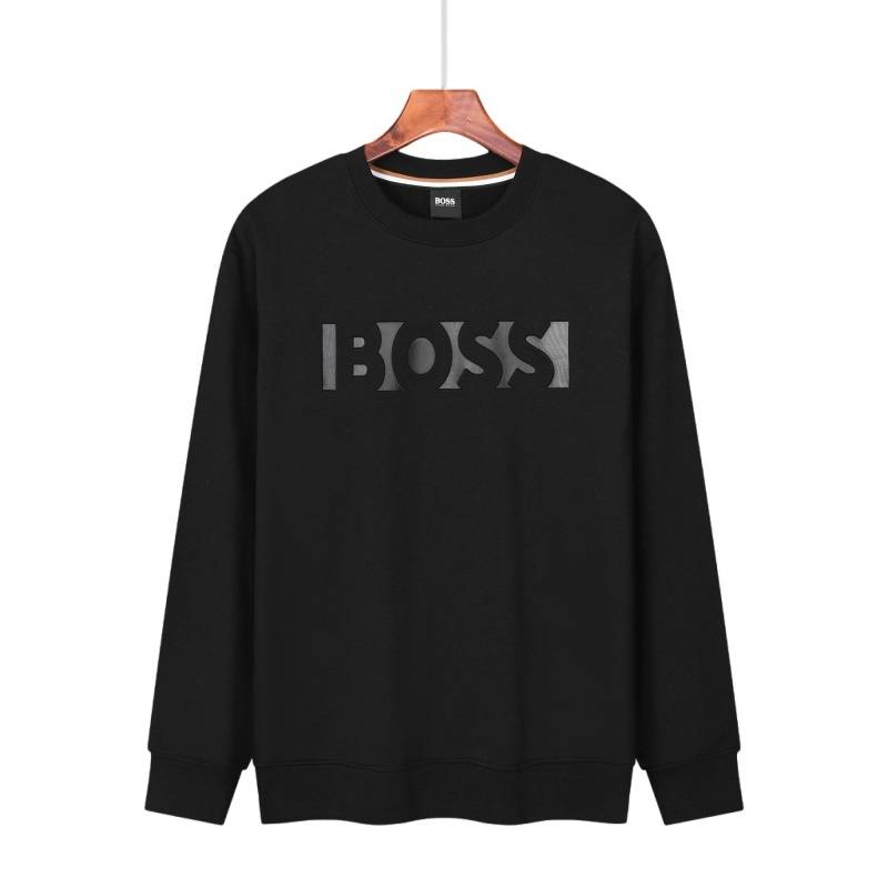 BOSS メンズ スウェット トレーナー クルーネック グラフィックプリント ヘビーウェイト オーバーサイズ グレー - 画像 11