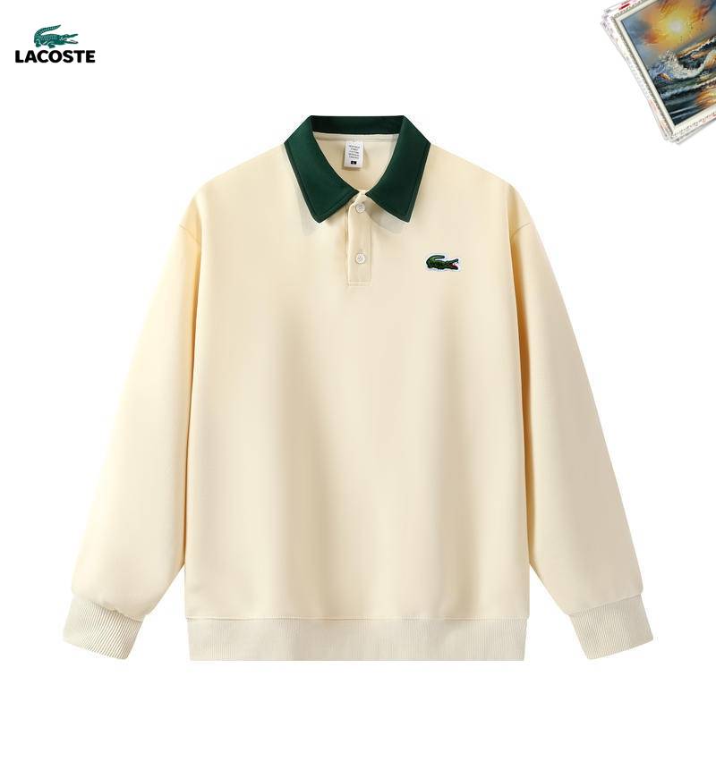 LACOSTE ラコステ メンズ スウェット トレーナー オーバーサイズ ロゴプリント フロントロゴ リブ仕様 ブラック ホワイト - 画像 6