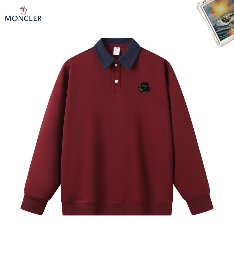 MONCLER モンクレール メンズ スウェット トレーナー オーバーサイズ ロゴプリント フロントロゴ メンズ ホワイト ブラック - 画像 9