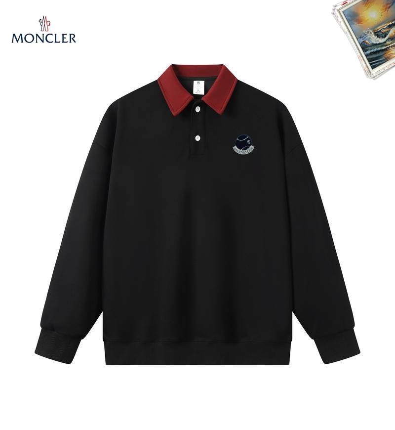 MONCLER モンクレール メンズ スウェット トレーナー クルーネックスウェット ロゴプリント オーバーサイズ フリース素材 オートミール - 画像 6