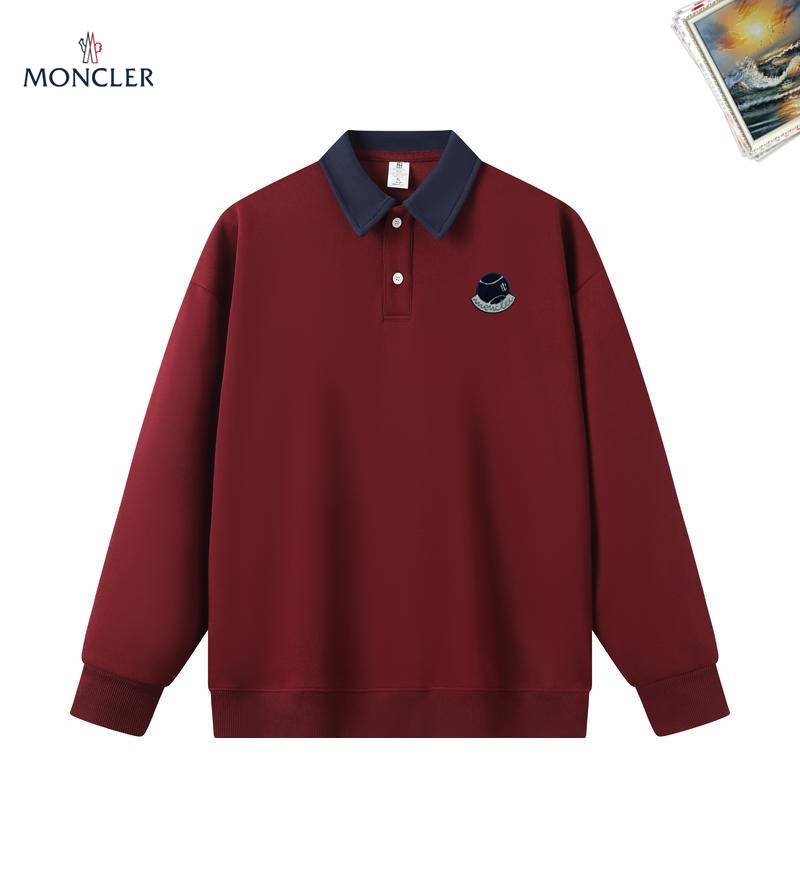 MONCLER モンクレール メンズ スウェット トレーナー クルーネックスウェット ロゴプリント オーバーサイズ フリース素材 オートミール - 画像 9