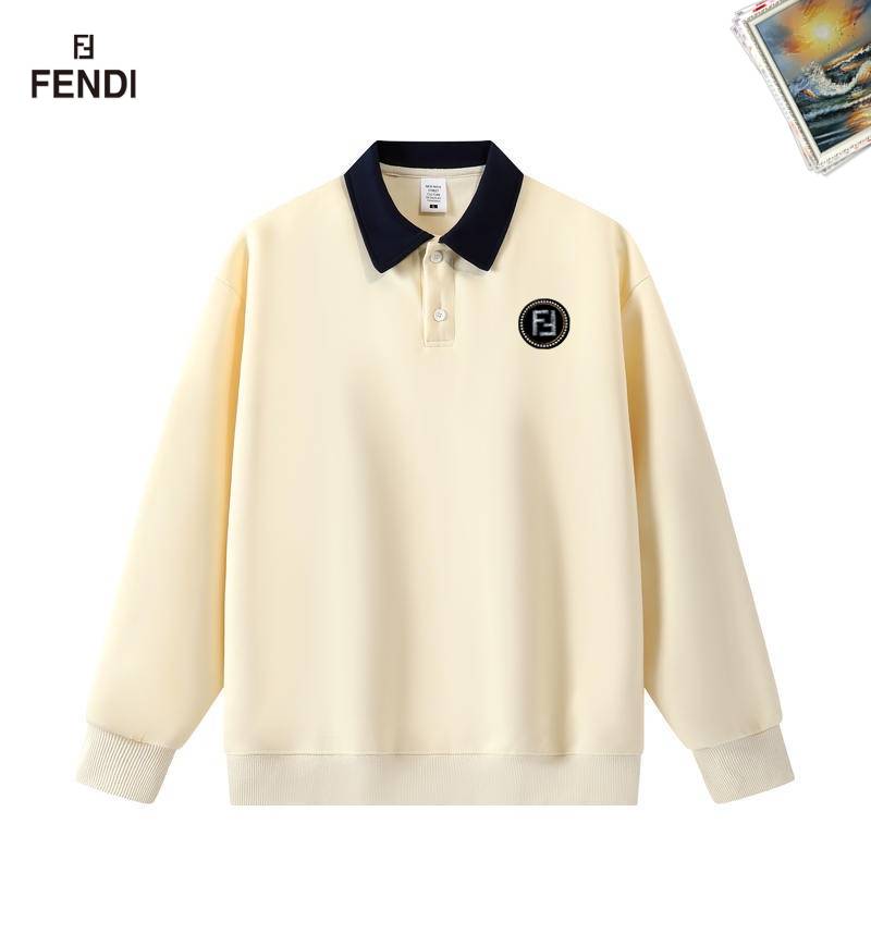 FENDI フェンディ メンズ スウェット トレーナー クルーネックスウェット ロゴプリント ロングスリーブ フロントロゴ ブラック ホワイト ネイビー - 画像 9