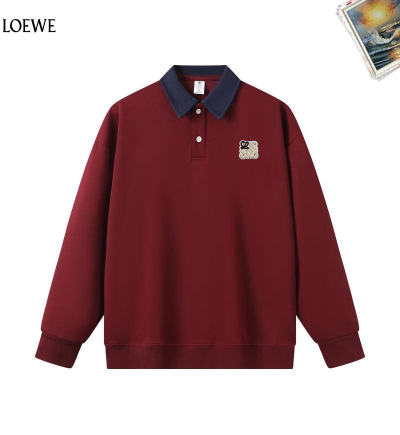 LOEWE ロエベ メンズ スウェット トレーナー クルーネックスウェット ロゴプリント フロントロゴ オーバーサイズ ホワイト ブラック - 画像 8