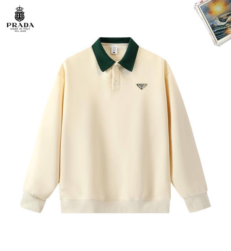 PRADA プラダ メンズ スウェット トレーナー クルーネック ロゴプリント フロントロゴ オーバーサイズ レギュラー グレー - 画像 6