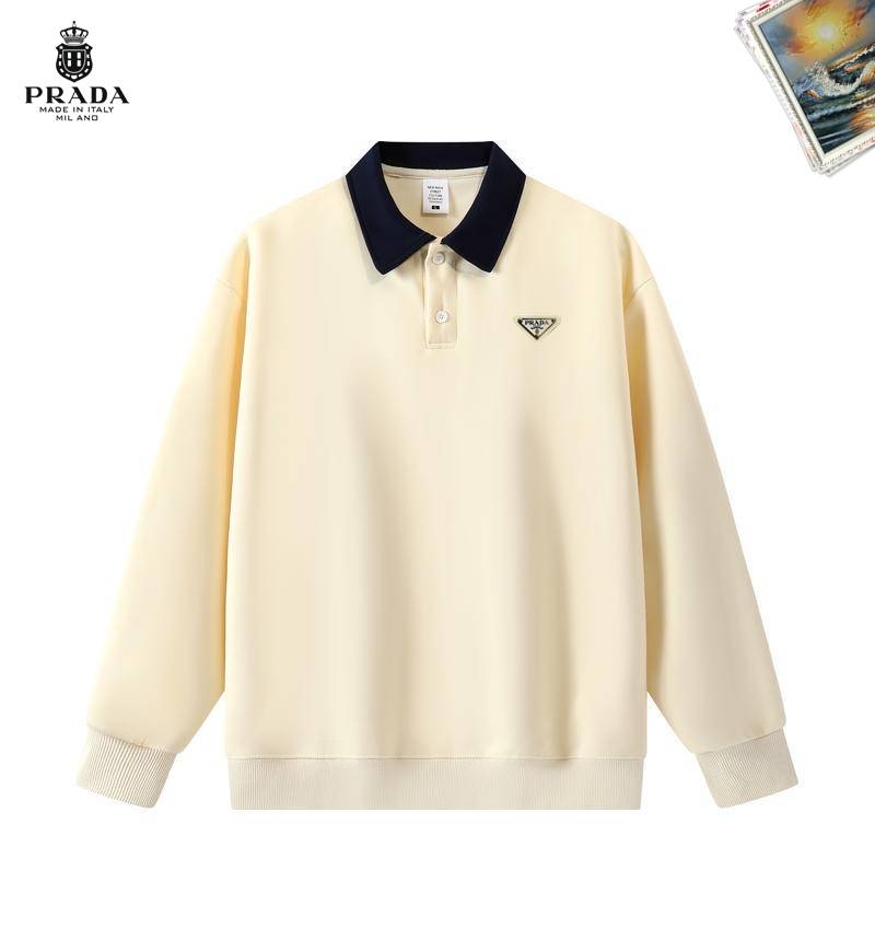 PRADA プラダ メンズ スウェット トレーナー クルーネック ロゴプリント フロントロゴ オーバーサイズ レギュラー グレー - 画像 9