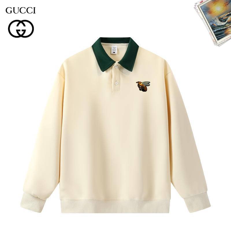 GUCCI グッチ メンズ スウェット トレーナー クルーネックスウェット 胸ロゴ ロゴプリント ヘビーウェイト オーバーサイズ オートミール - 画像 6