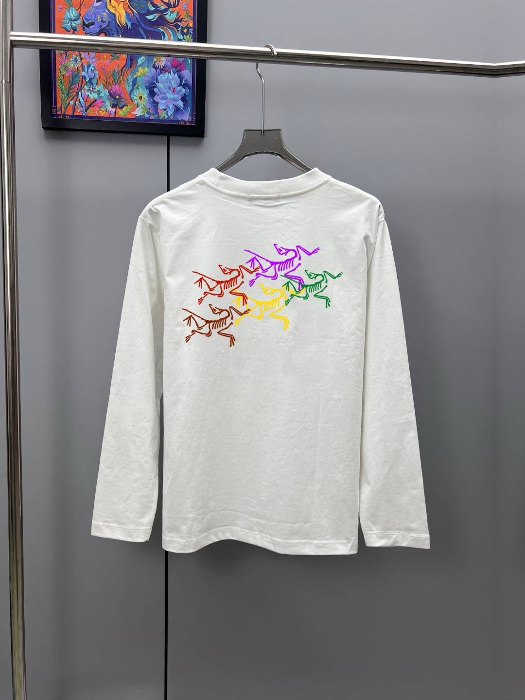 アークテリクス ARCTERYX メンズ クルーネックスウェット ロゴ刺繍 オーバーサイズ 秋冬 ホワイト ブラック