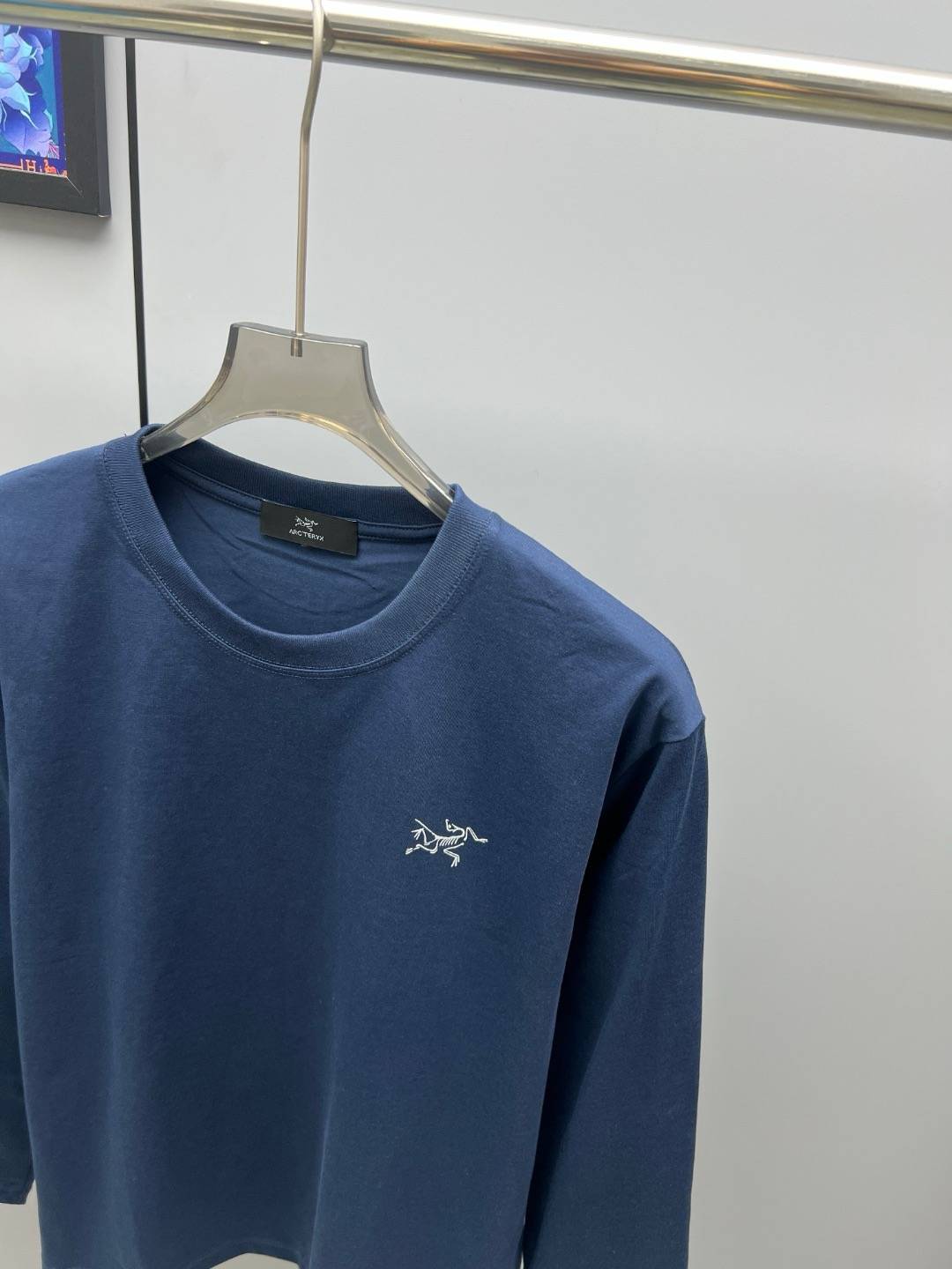 アークテリクス メンズ スウェット トレーナー クルーネックスウェット ロゴプリント フロントロゴ リブ仕様 ブラック - 画像 9