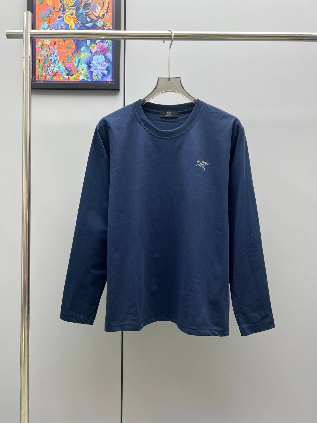 アークテリクス メンズ スウェット トレーナー クルーネックスウェット ロゴプリント フロントロゴ リブ仕様 ブラック - 画像 11