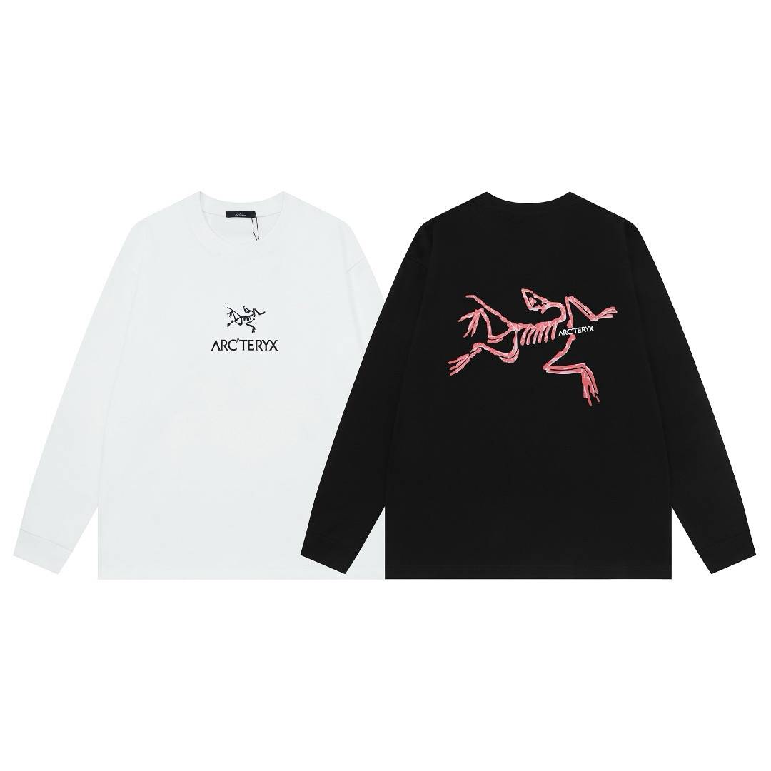 ARCTERYX アルティメット クルーネックスウェット トレーナー ロゴプリント フロントロゴ フードなし メンズ ホワイト ブラック