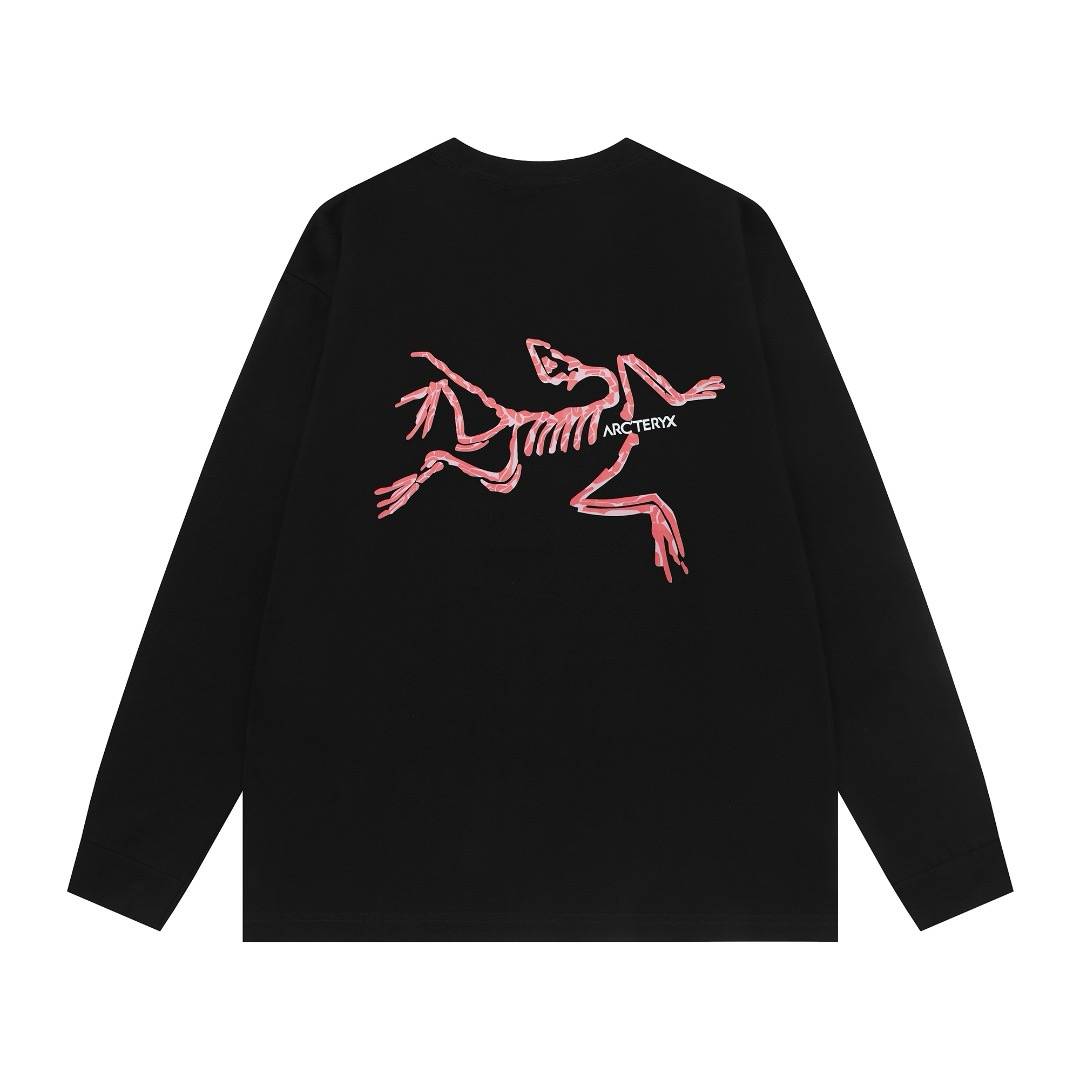 ARCTERYX アルティメット クルーネックスウェット トレーナー ロゴプリント フロントロゴ フードなし メンズ ホワイト ブラック - 画像 11