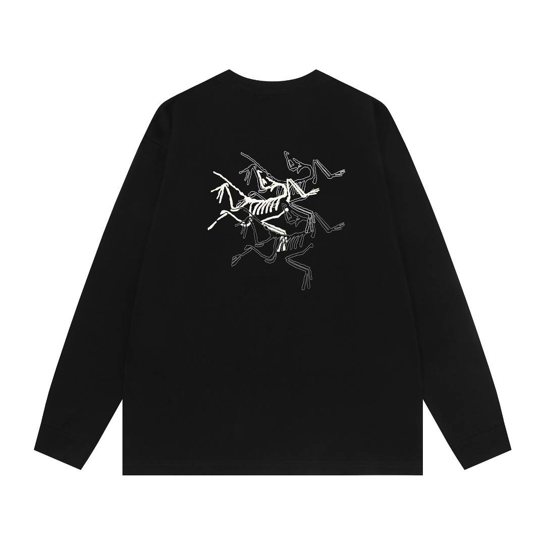 ARCTERYX アークテリクス メンズ スウェット トレーナー クルーネックスウェット フロントロゴ ロゴプリント ヘビーウェイト ブラック ホワイト - 画像 10