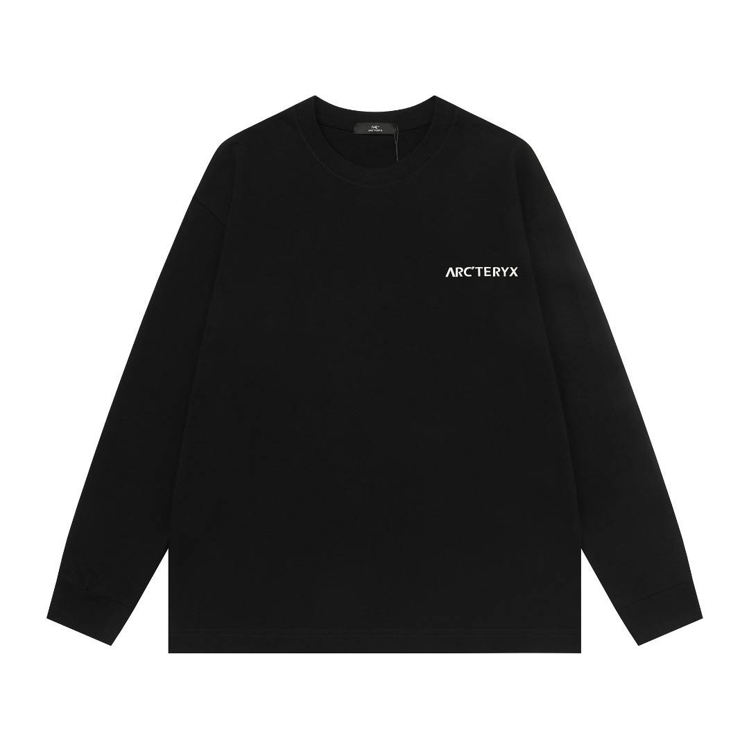 ARCTERYX アークテリクス メンズ スウェット トレーナー クルーネックスウェット フロントロゴ ロゴプリント ヘビーウェイト ブラック ホワイト - 画像 11