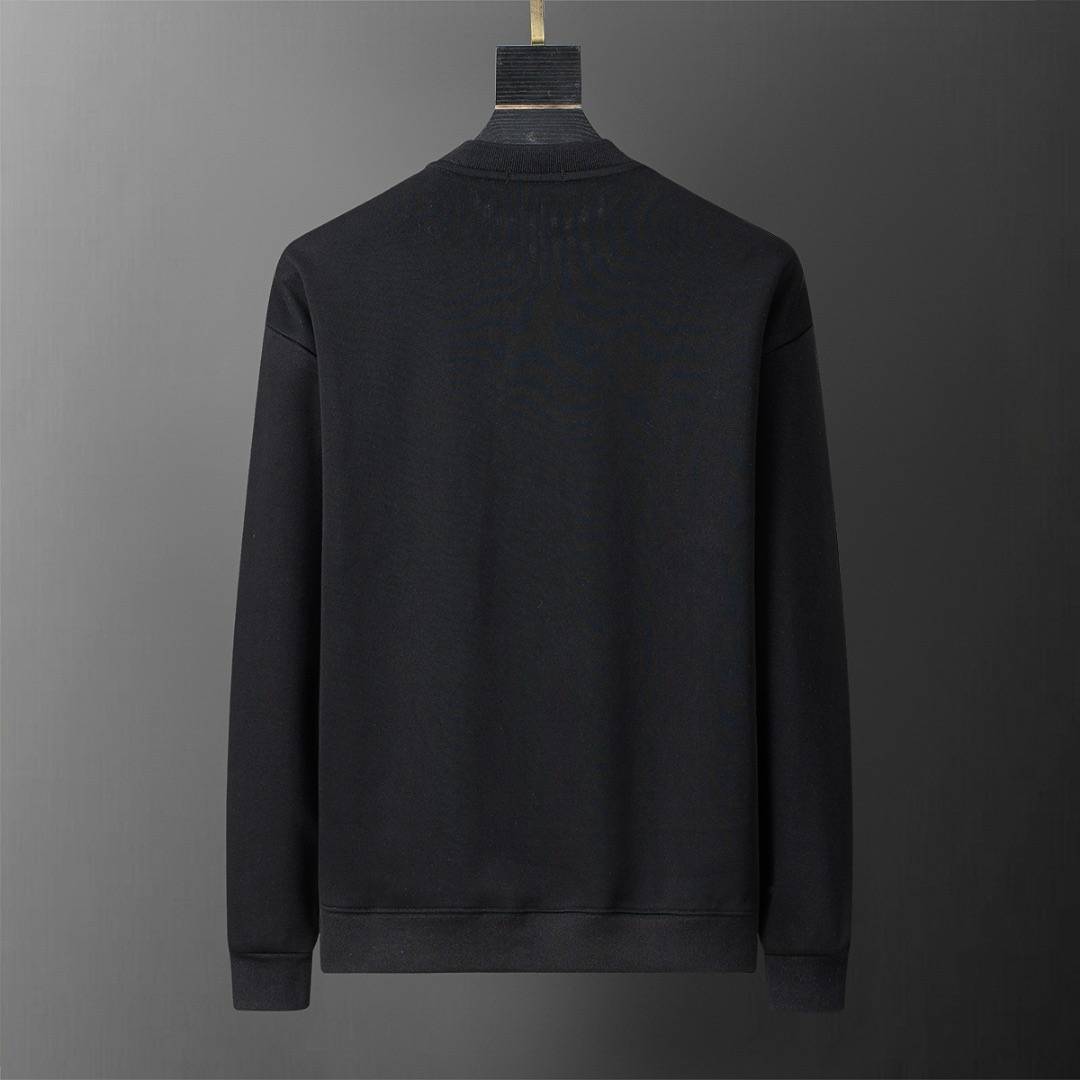 MONCLER モンクレール メンズ スウェット トレーナー ロゴプリント フロントロゴ オーバーサイズ ブラック グレー - 画像 10