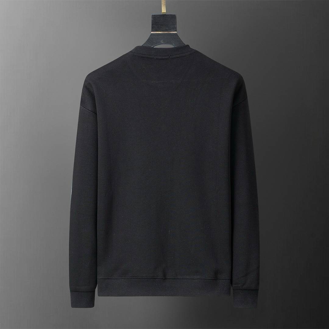 MONCLER モンクレール メンズ スウェット トレーナー ロゴプリント クルーネックスウェット フレックスリブ ブラック - 画像 10