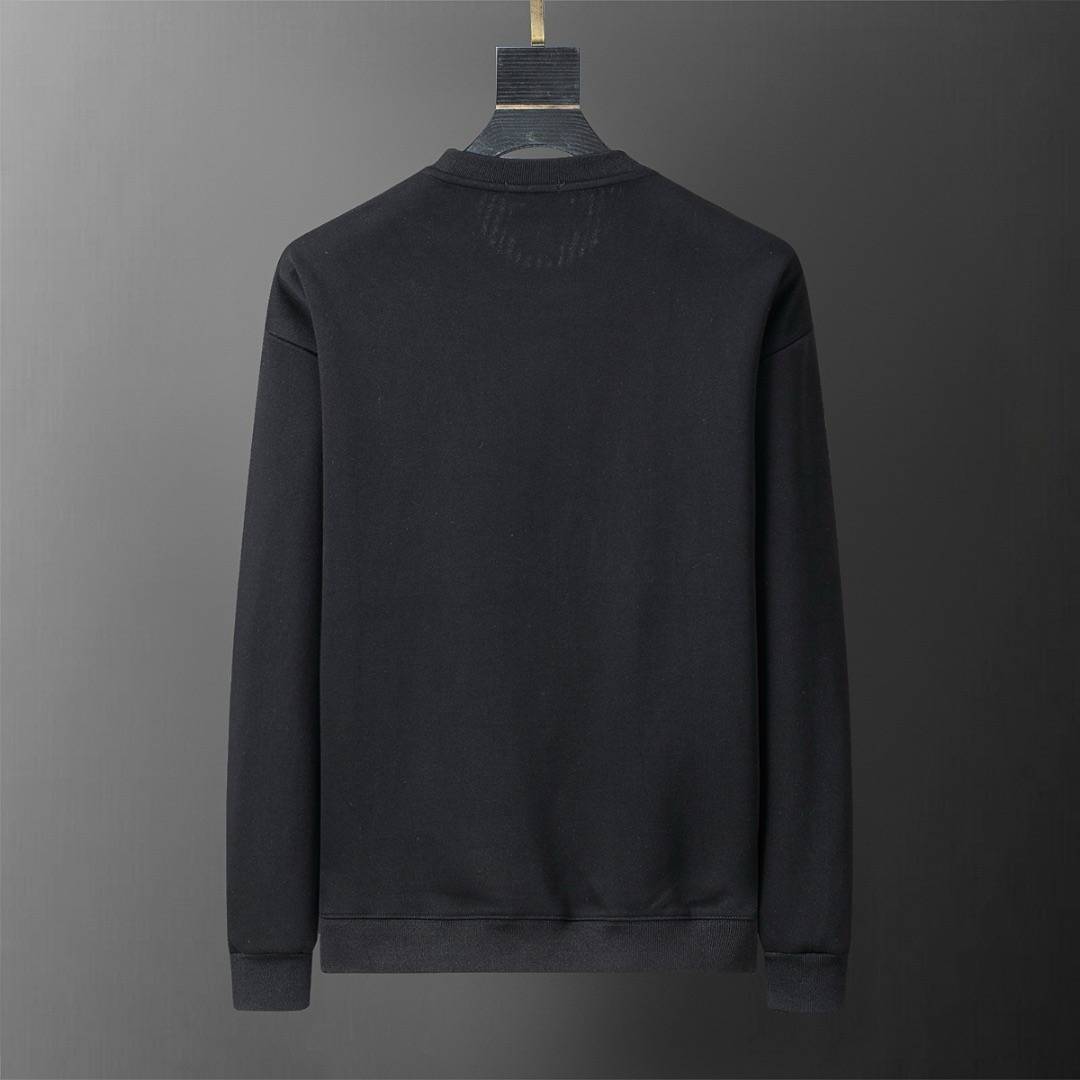 MONCLER モンクレール メンズ パーカー ロゴプリント フルジップ スウェット ブラック ホワイト - 画像 11