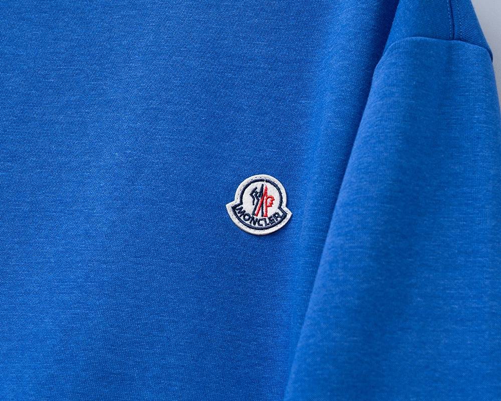 MONCLER モンクレール メンズ スウェット トレーナー 胸ロゴ ロゴプリント リブ仕様 ブラック グレー - 画像 9