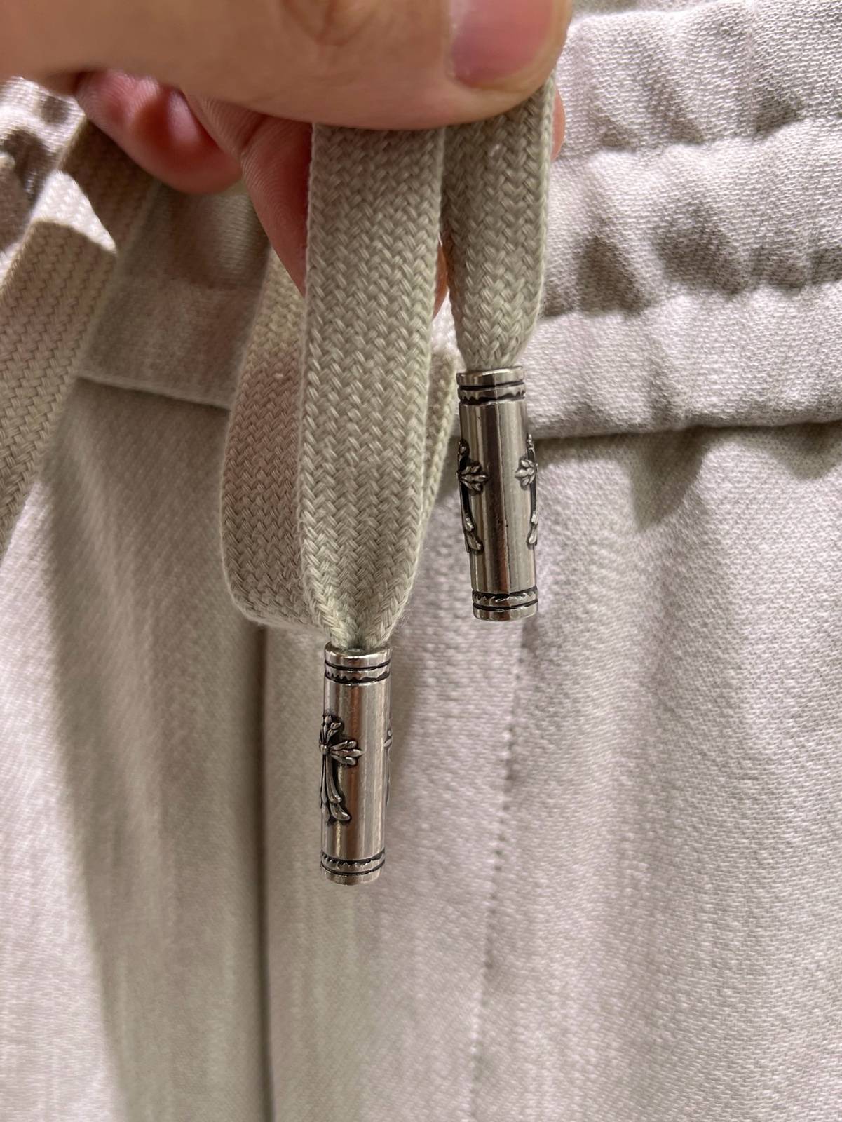 CHROME HEARTS クロムハーツ メンズ ジョガーパンツ イージーパンツ ロゴ刺繍 サイドライン メタルパーツ ブラック - 画像 7