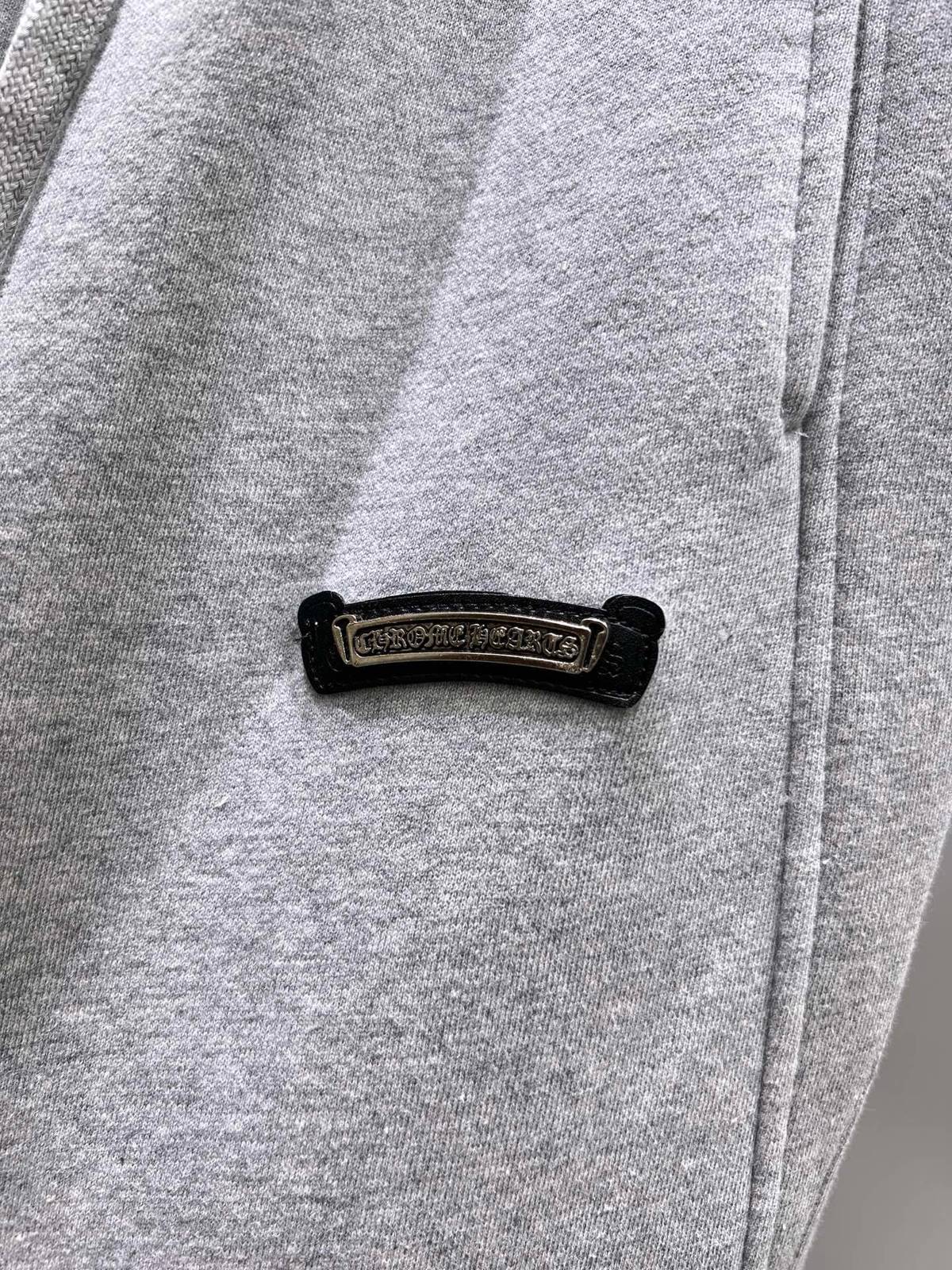 CHROME HEARTS クロムハーツ メンズ ジョガーパンツ カーゴパンツ ロゴ刺繍 サイドライン ロングコード メタルパーツ グレー - 画像 6