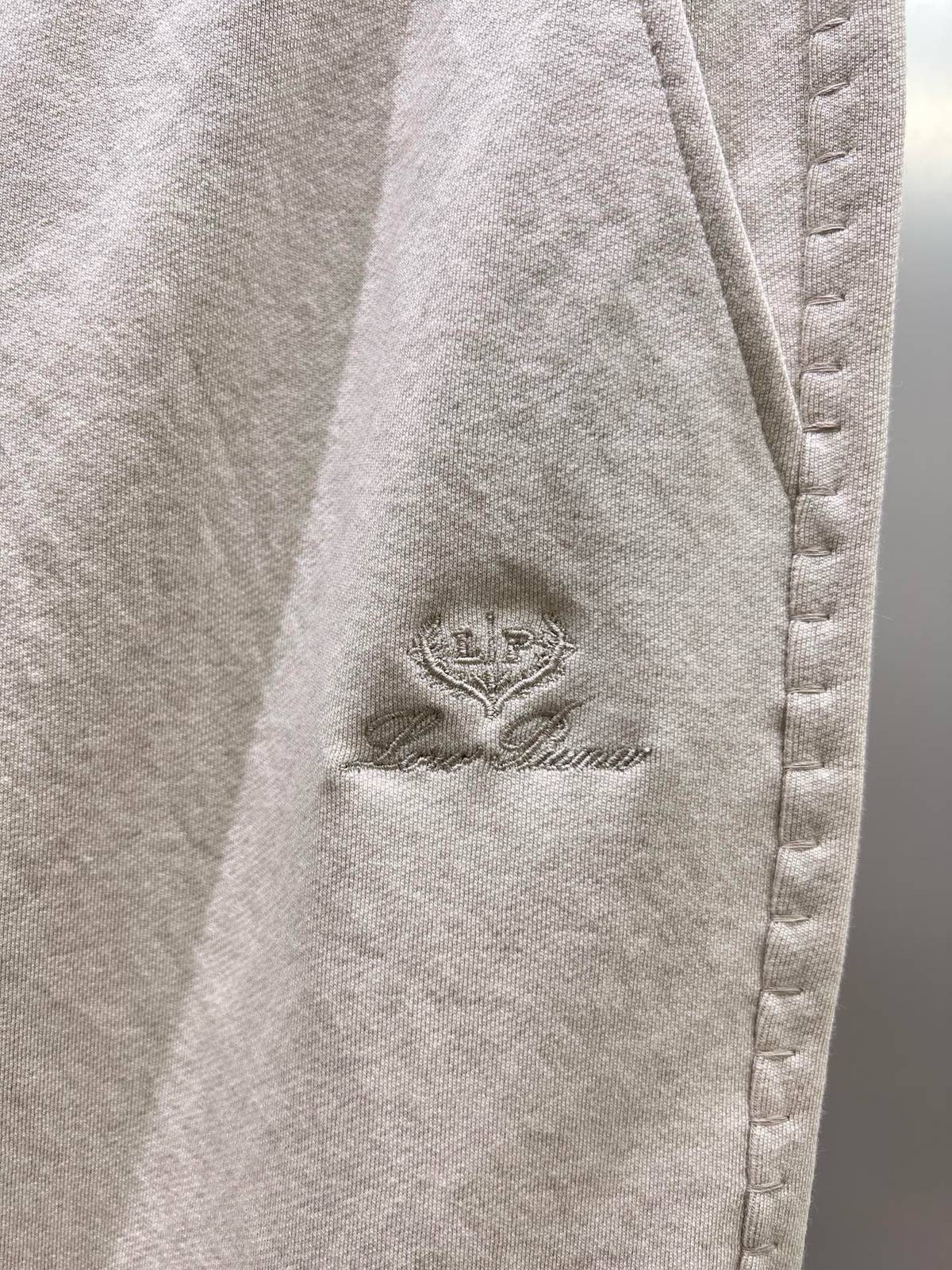 LOEWE ロエベ メンズ パンツ イージーパンツ ウエストゴム サイドライン ロゴ刺繍 メタルパーツ ブラック - 画像 5