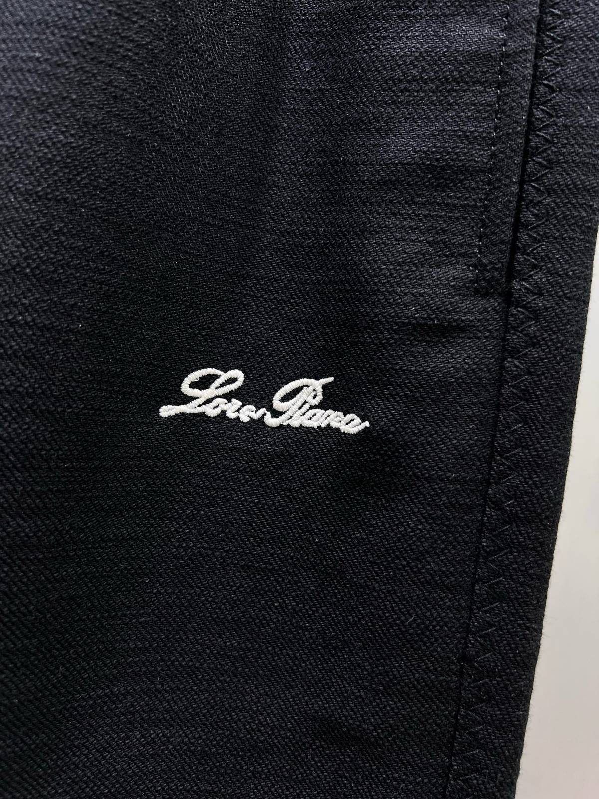 LOEWE ロエベ メンズ パンツ イージーパンツ ワイドパンツ サイドライン ロゴ刺繍 ウエストゴム ブラック - 画像 7