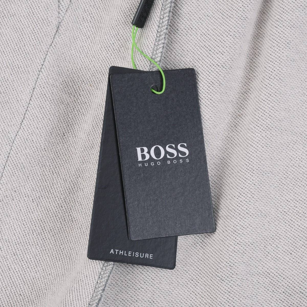 BOSS メンズ ジョガーパンツ ロゴ刺繍 サイドライン ドローコード メタルパーツ フレアシルエット ブラック - 画像 3