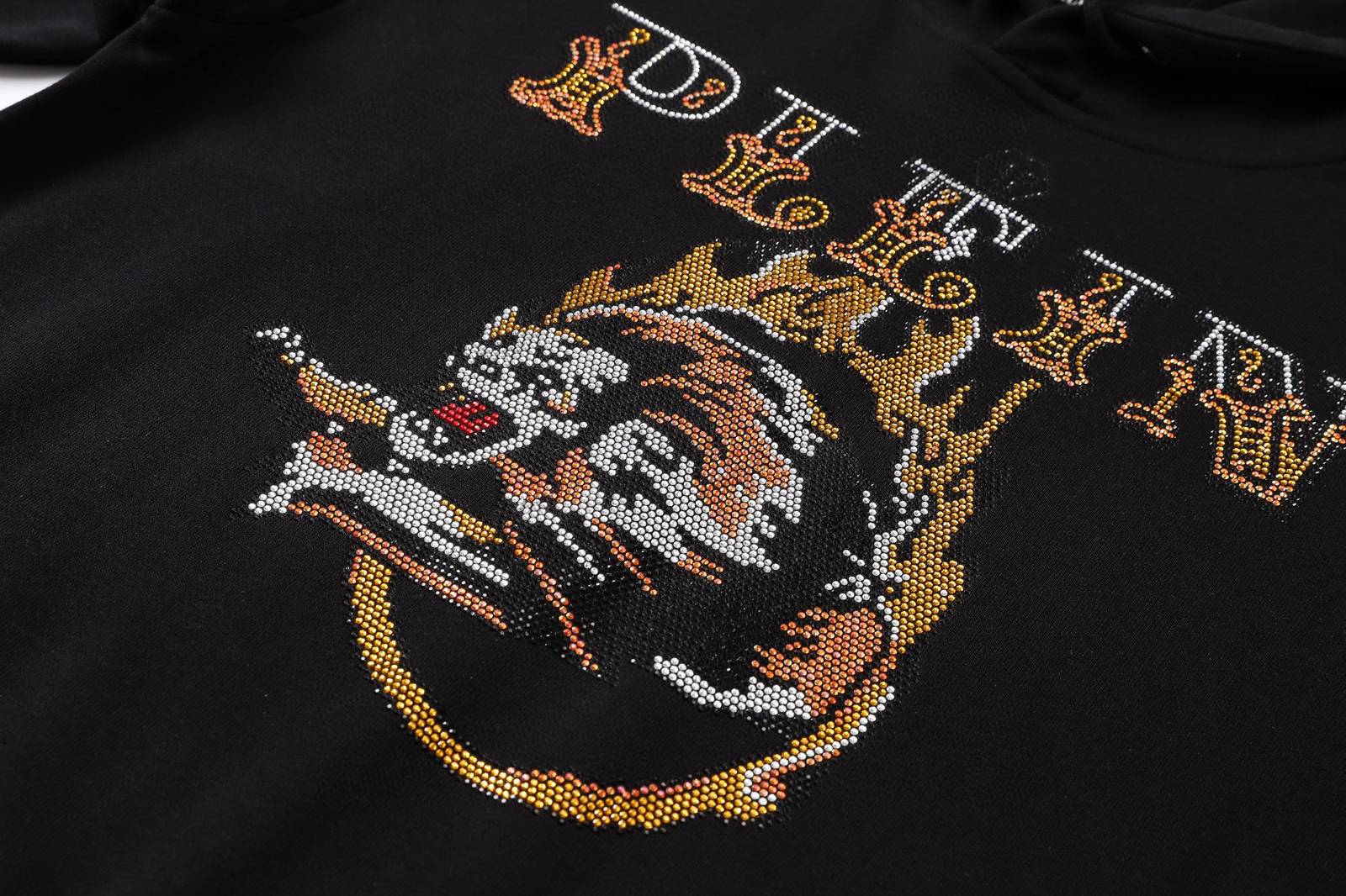 PHILIPP PLEIN フィリッププレイン メンズ パーカー プルオーバー フロントロゴ オーバーサイズ ブラック - 画像 6