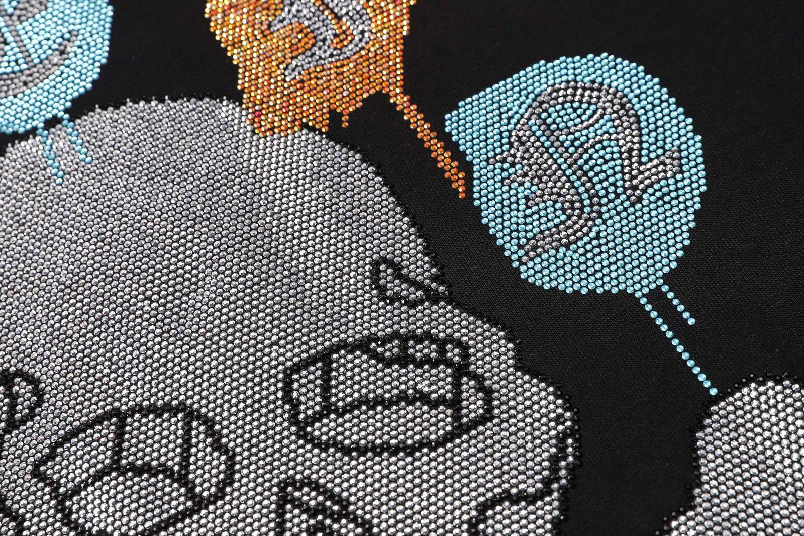 PHILIPP PLEIN フィリッププリーン メンズ パーカー プルオーバー フードの立ち上がりが美しい立体フード ロゴプリント ブラック - 画像 5