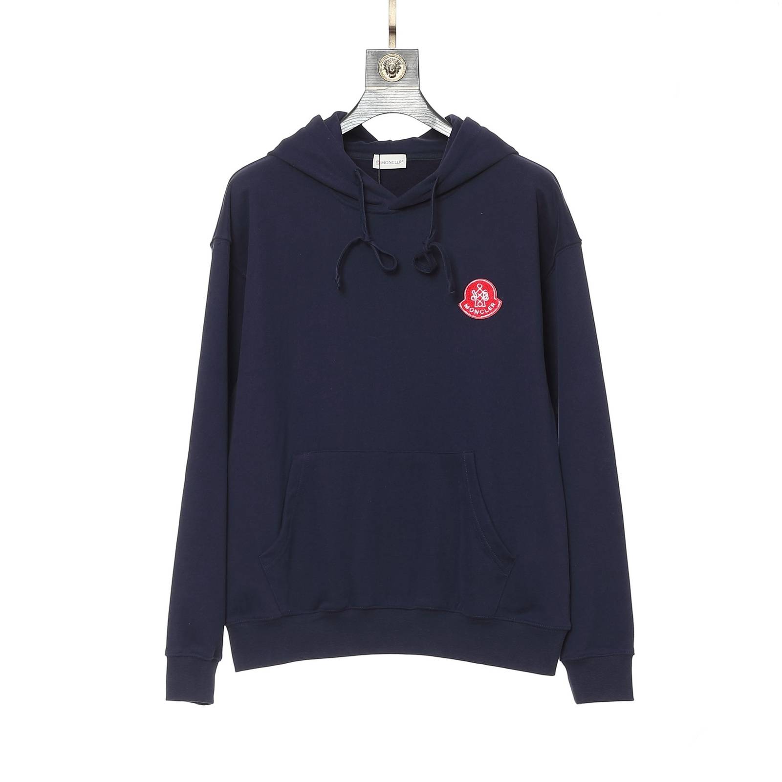 MONCLER モンクレール メンズ パーカー プルオーバー フロントロゴ ロゴプリント ストリート 秋冬 ブラック