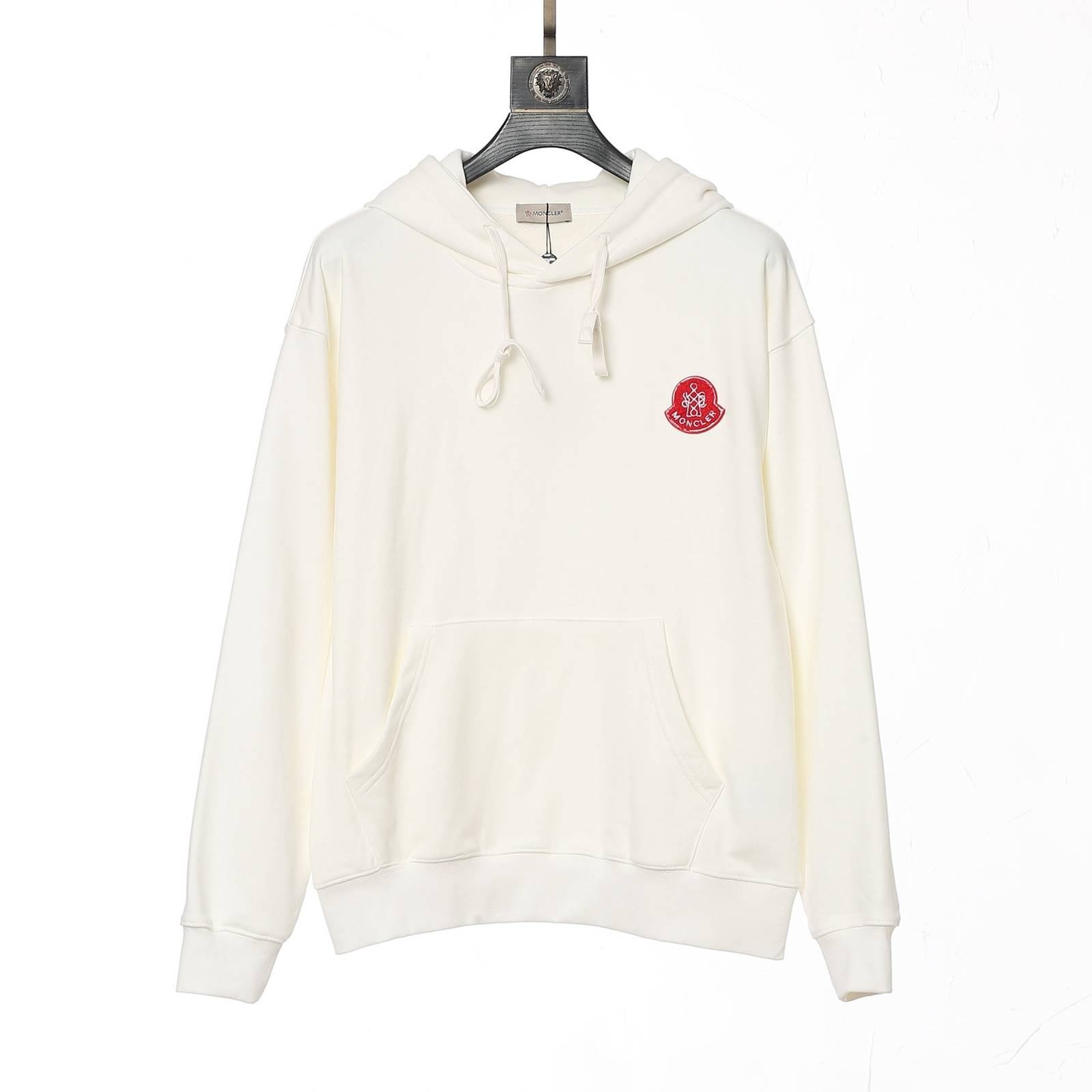 MONCLER モンクレール メンズ パーカー プルオーバー フロントロゴ ロゴプリント ストリート 秋冬 ブラック - 画像 6