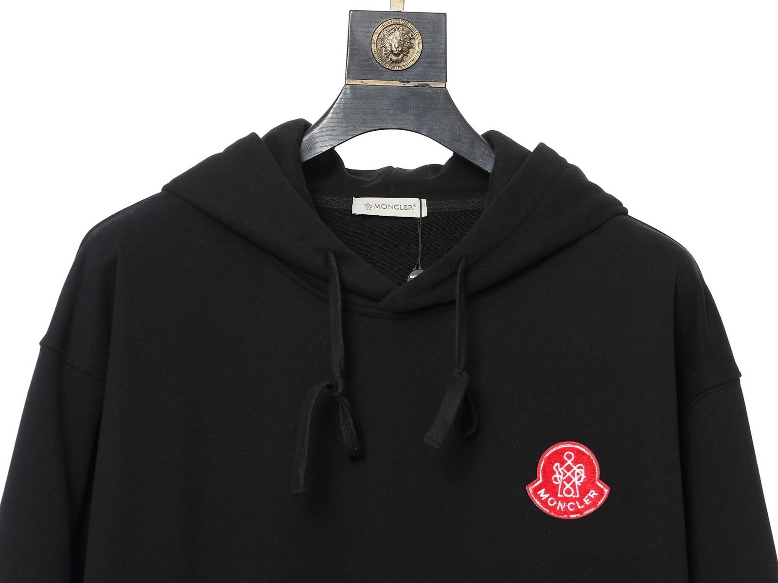 MONCLER モンクレール メンズ パーカー プルオーバー フロントロゴ ロゴプリント ストリート 秋冬 ブラック - 画像 9