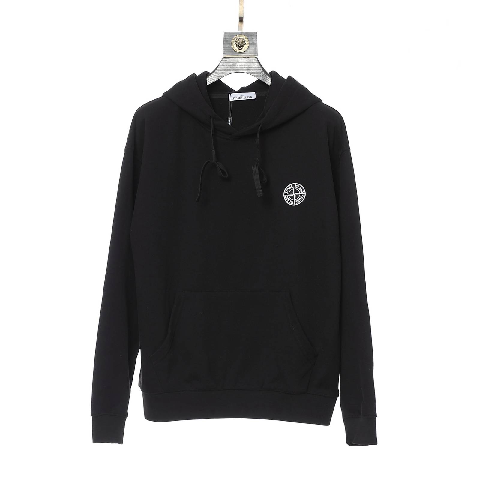 STONE ISLAND ストーンアイランド メンズ パーカー プルオーバー フード ロゴプリント オーバーサイズ 秋冬 ブラック ホワイト ネイビー - 画像 5