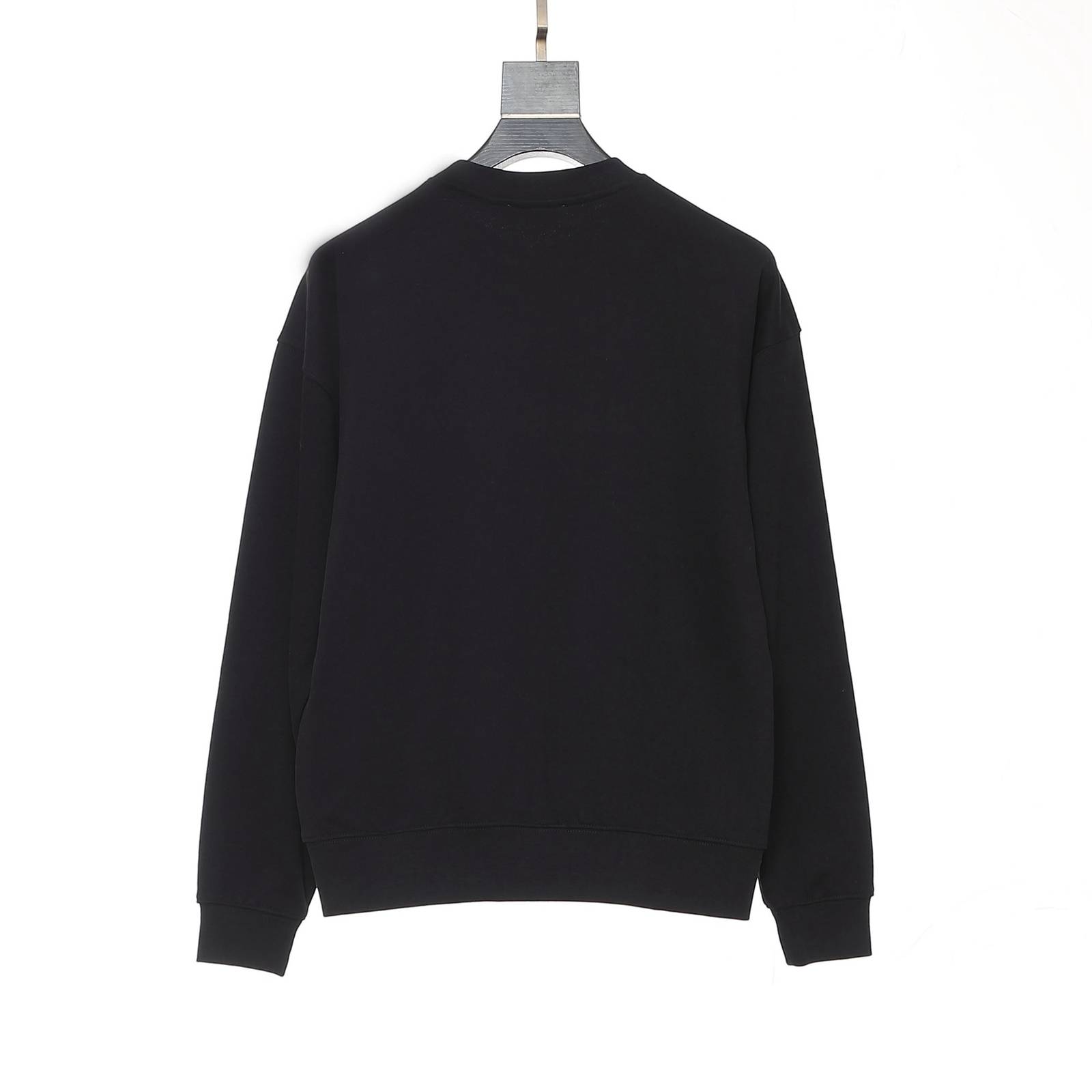 BALENCIAGA バレンシアガ メンズ パーカー プルオーバー フロントロゴ ロゴプリント オーバーサイズ 秋冬 ブラック ホワイト - 画像 2