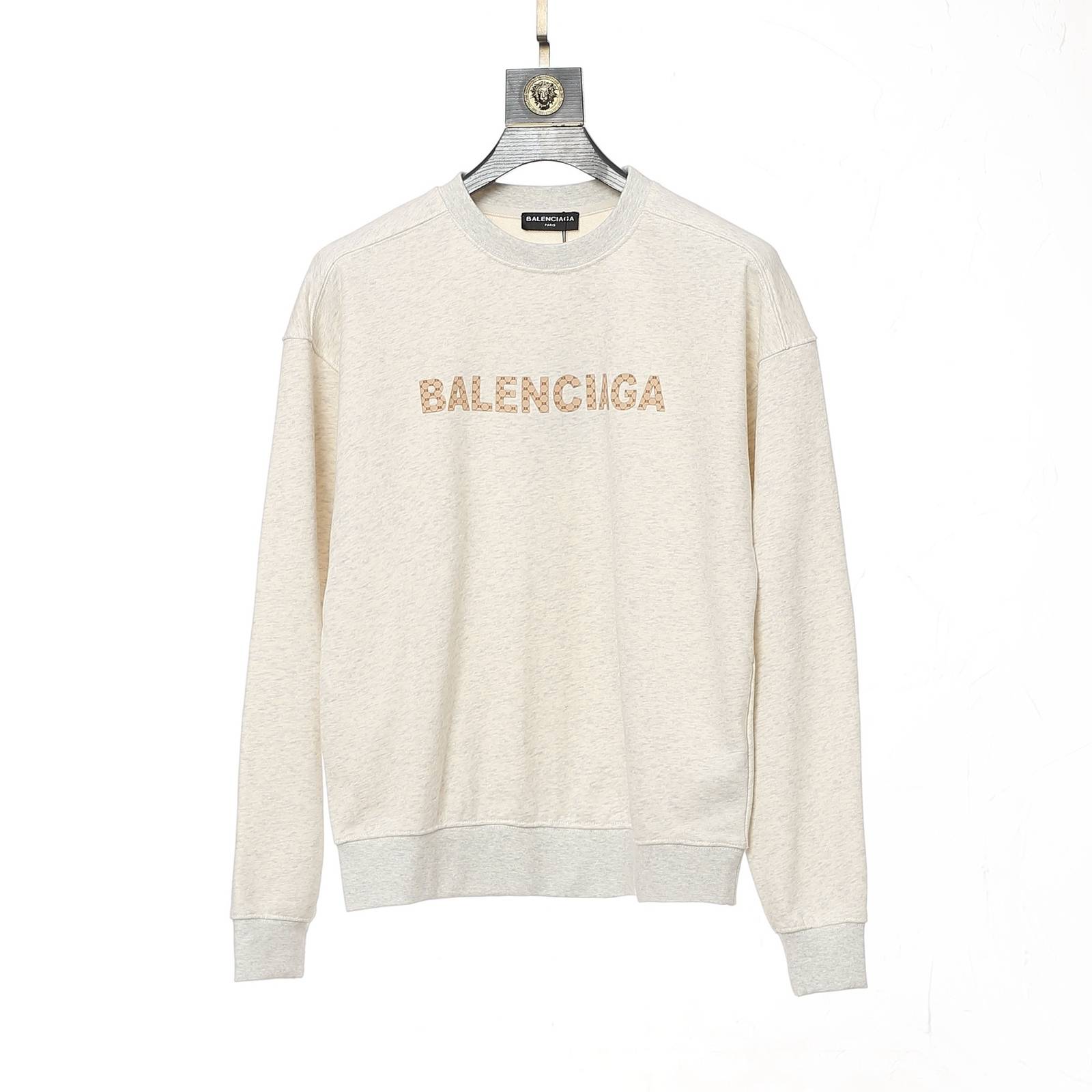 BALENCIAGA バレンシアガ メンズ パーカー プルオーバー フロントロゴ ロゴプリント オーバーサイズ 秋冬 ブラック ホワイト - 画像 10