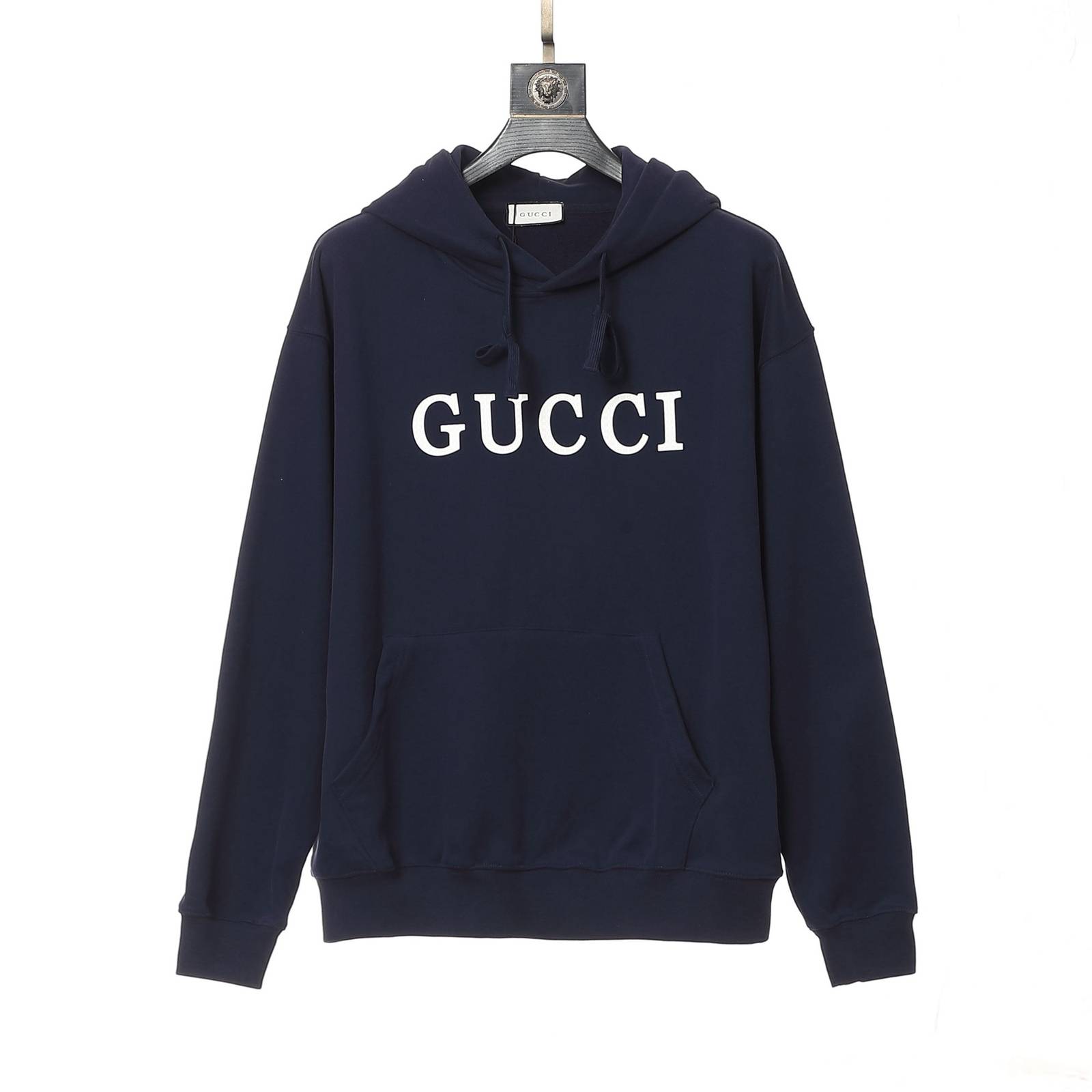 GUCCI メンズ パーカー プルオーバーパーカー ロゴプリント フードの立ち上がりが美しい ストリート ブラック ホワイト グレー - 画像 10