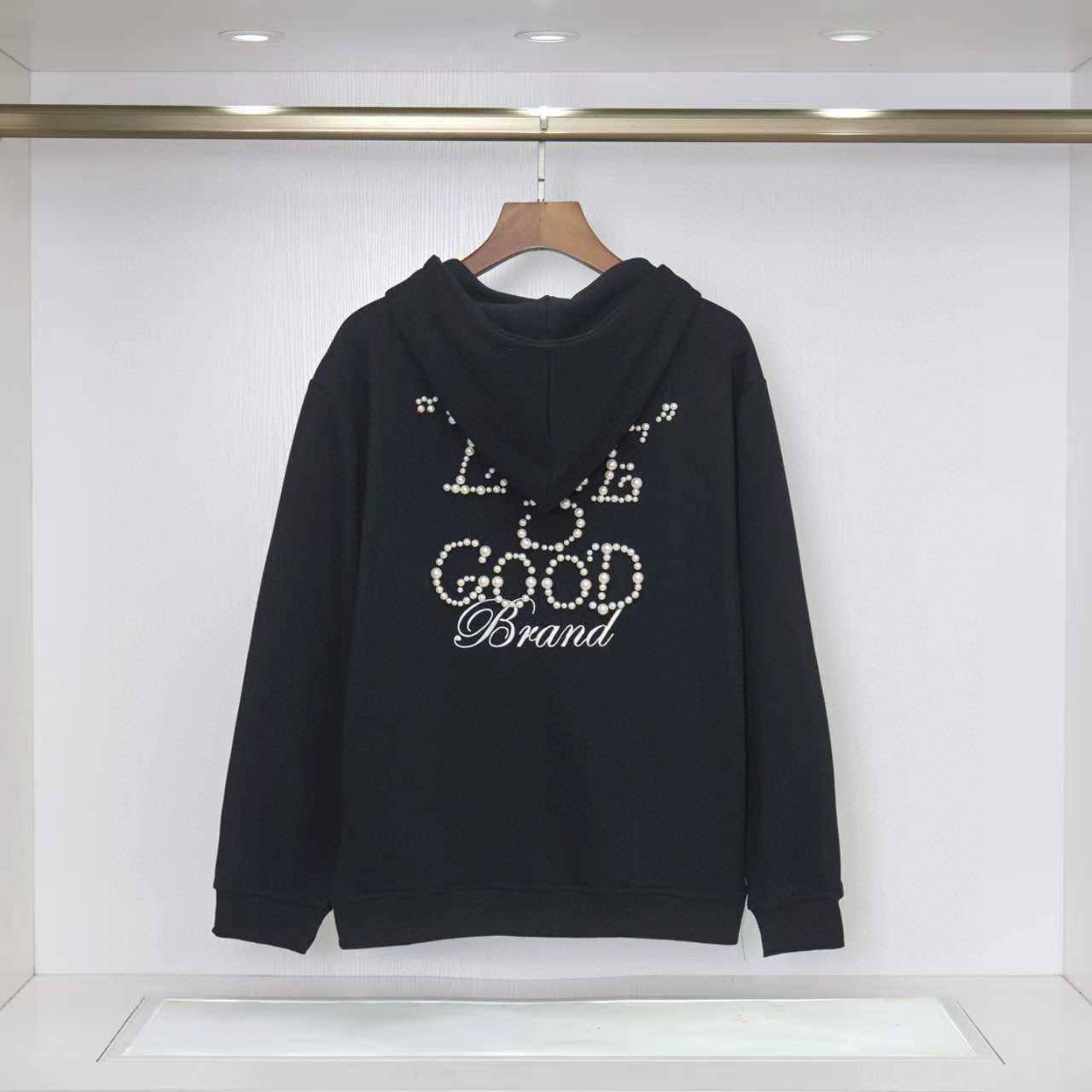 BALENCIAGA バレンシアガ メンズ パーカー プルオーバー ロゴ刺繍 オーバーサイズ ストリート 秋冬 ブラック - 画像 4