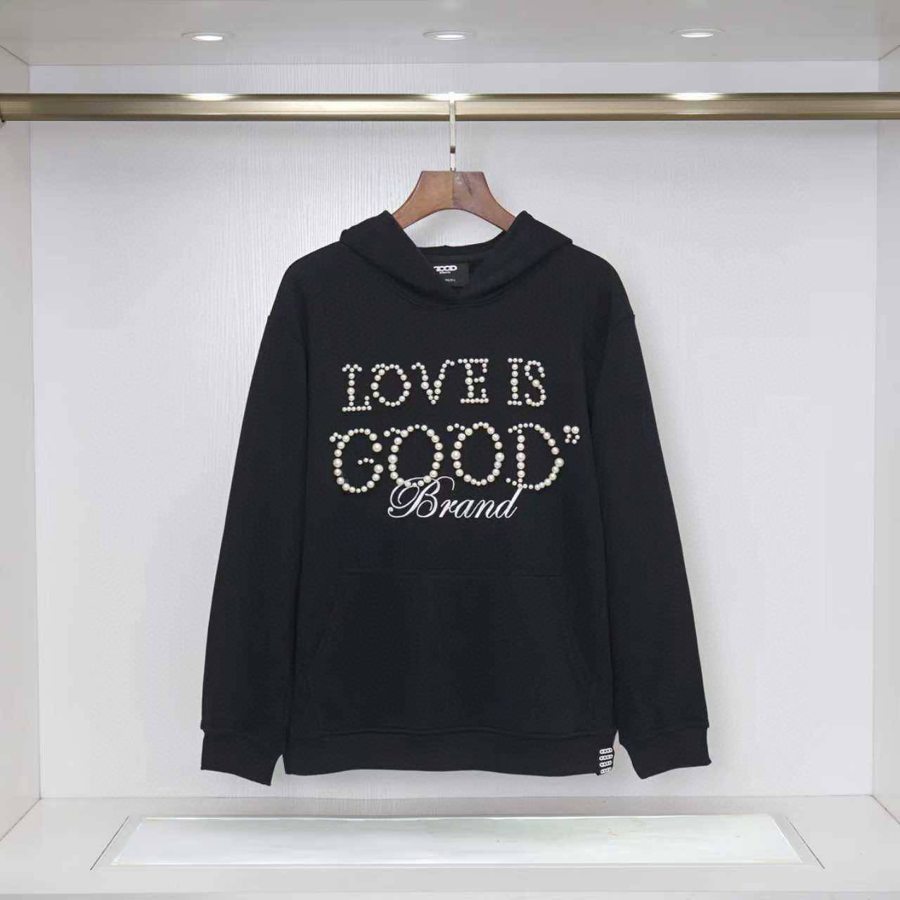BALENCIAGA バレンシアガ メンズ パーカー プルオーバー ロゴ刺繍 オーバーサイズ ストリート 秋冬 ブラック - 画像 5