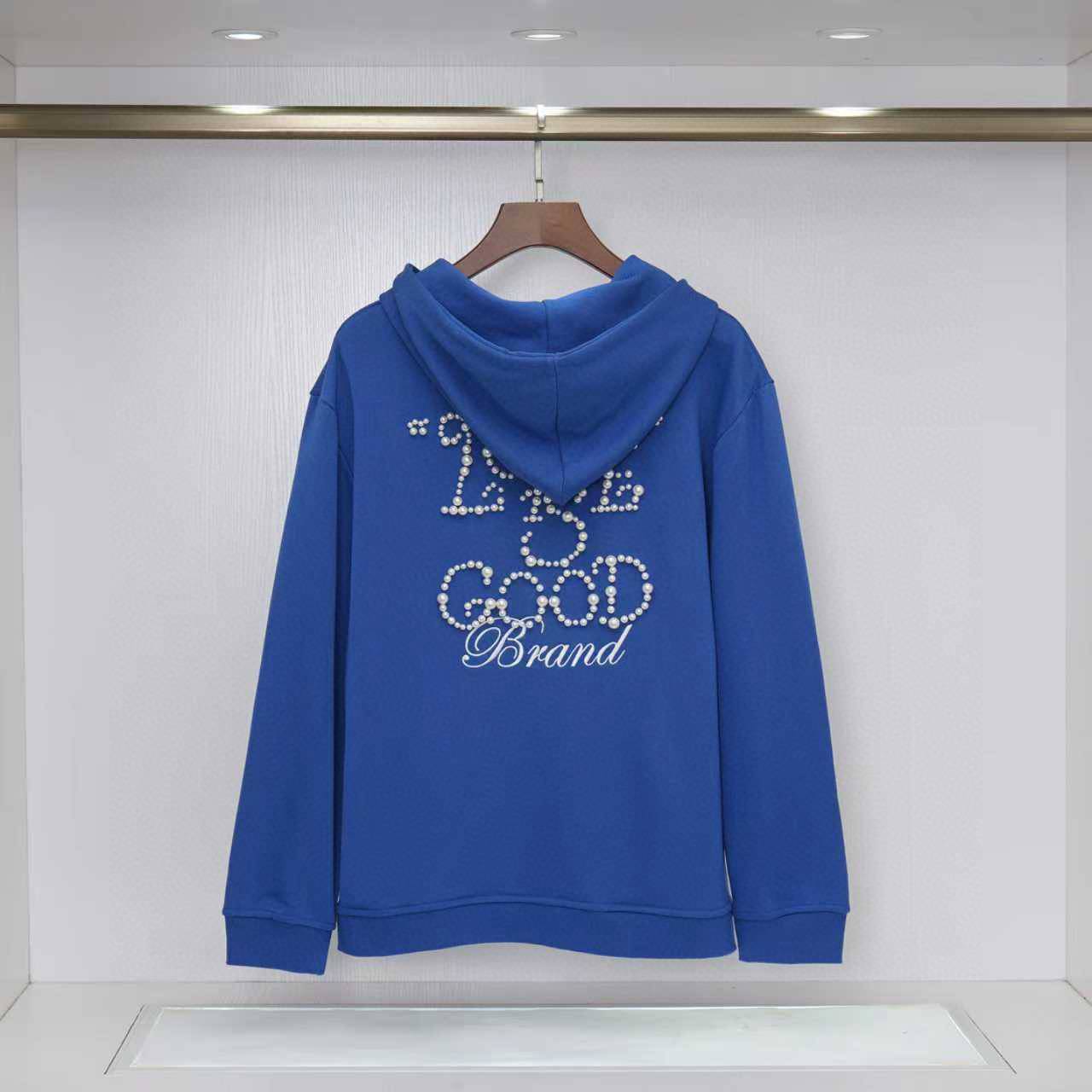 BALENCIAGA バレンシアガ メンズ パーカー プルオーバー ロゴ刺繍 オーバーサイズ ストリート 秋冬 ブラック - 画像 8