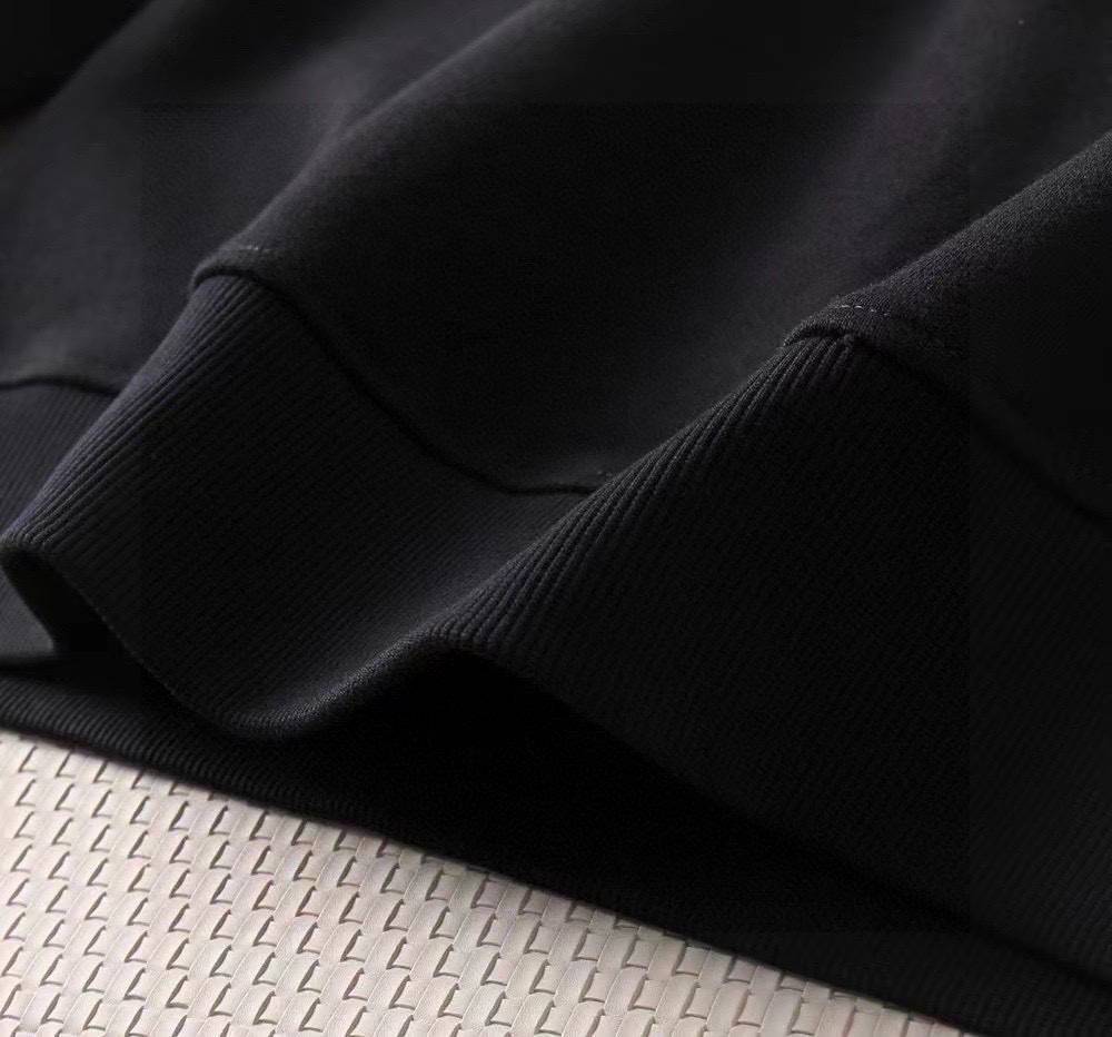 MONCLER モンクレール メンズ パーカー プルオーバー ロゴプリント 立体フード オーバーサイズ 秋冬 ブラック - 画像 2
