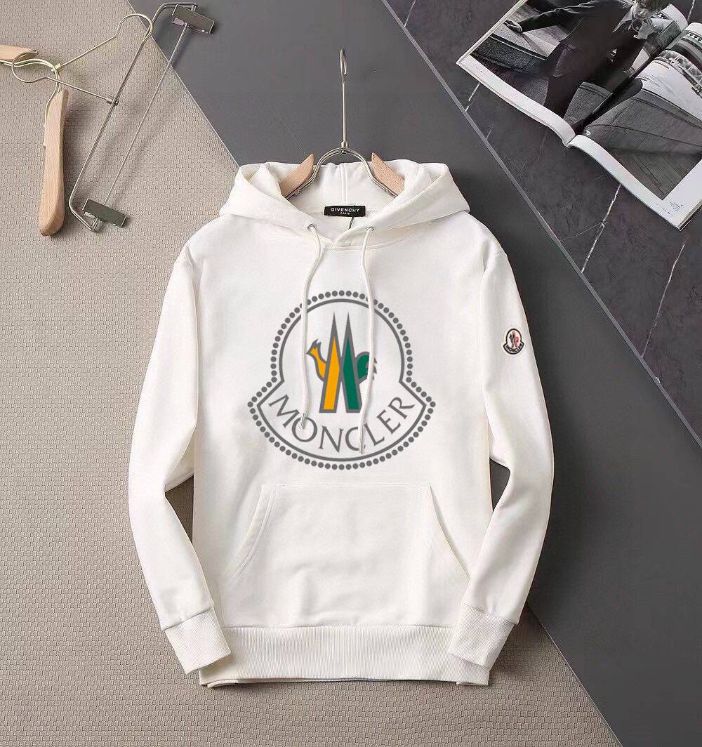 MONCLER モンクレール メンズ パーカー プルオーバー フード立体 ロゴプリント オーバーサイズ 秋冬 ブラック - 画像 9
