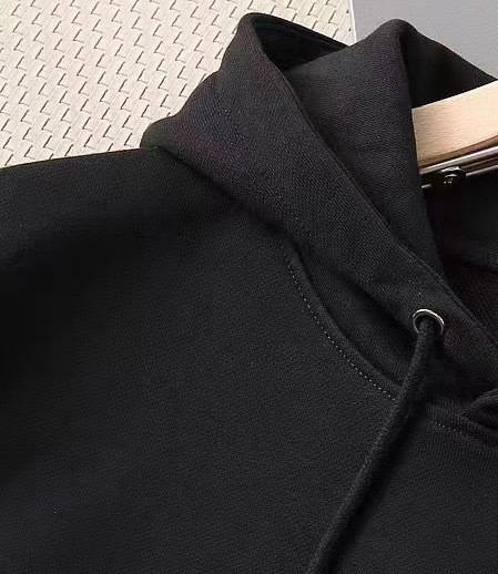 MONCLER モンクレール メンズ パーカー プルオーバー フードの立ち上がりが美しい オーバーサイズ ロゴプリント ブラック - 画像 5