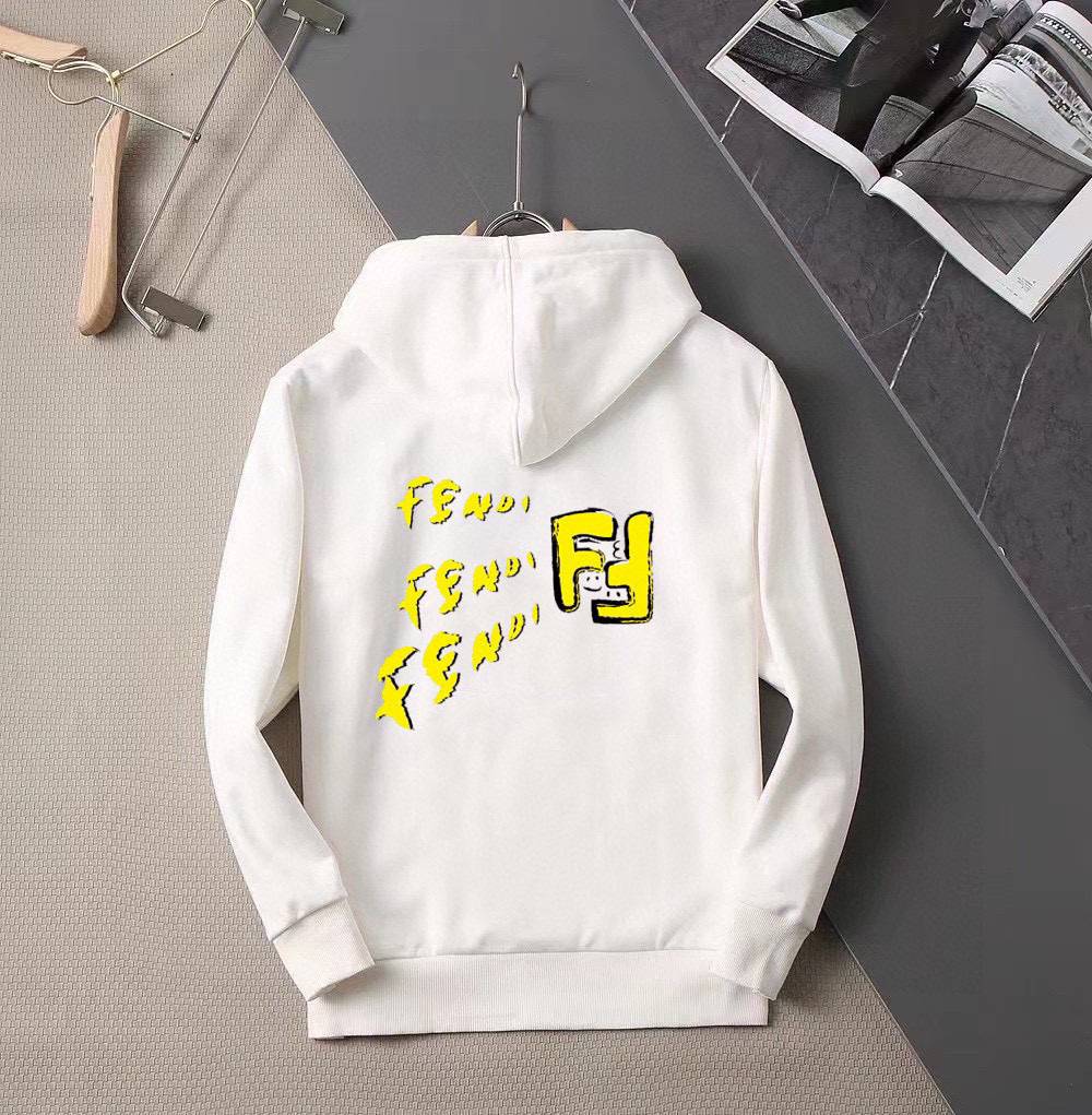 FENDI フェンディ メンズ パーカー プルオーバーパーカー ロゴプリント フロントロゴ オーバーサイズ ブラック - 画像 8