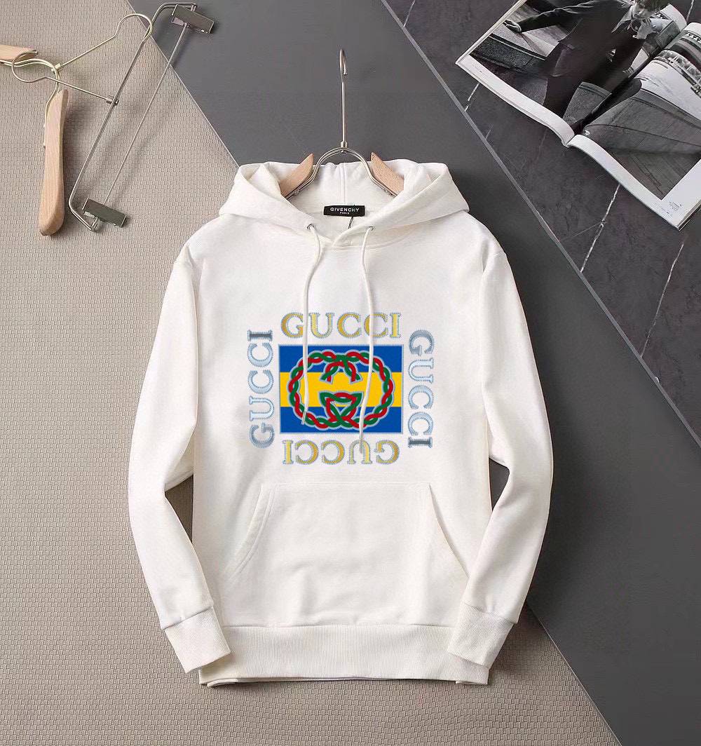 GUCCI グッチ メンズ パーカー プルオーバー フロントロゴプリント オーバーサイズ ブラック