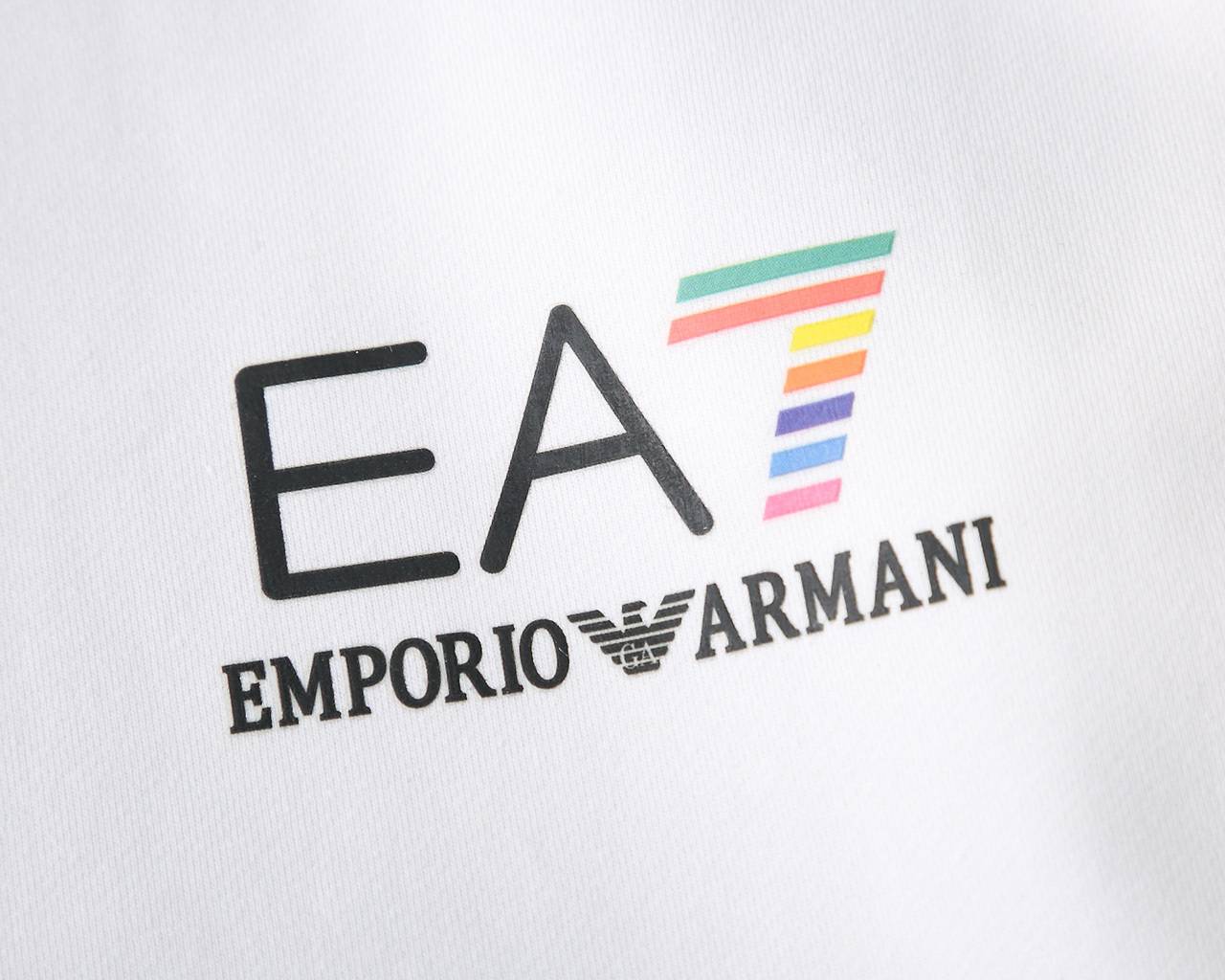 EMPORIO ARMANI メンズ パーカー プルオーバー フードの立ち上がり ロゴプリント オーバーサイズ 秋冬 ブラック - 画像 3